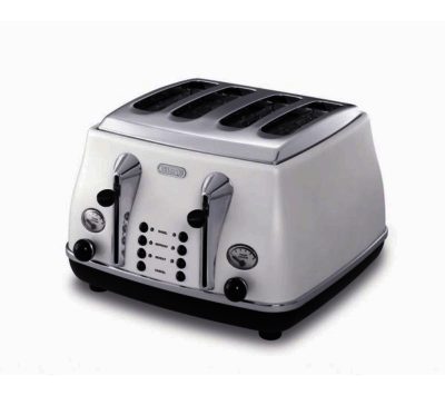 Delonghi Icona CTOM4003W 4-Slice Toaster - White